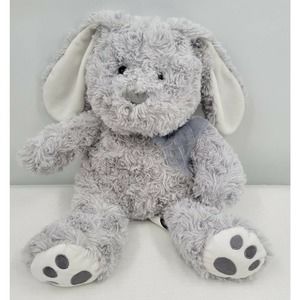 HugFun Gray Rabbit Bunny Plush Swirly 14" Hug Fun Stuffed Animal Toy
